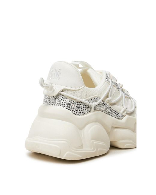 Steve Madden White Sneakers Spectator-R Sm11003240