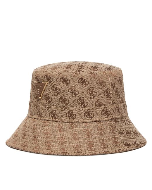 Guess Brown Bucket Hat Aw5371 Pol01