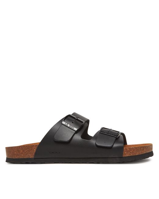 Josef Seibel Pantoletten Josef 01 14301 100 in Black für Herren