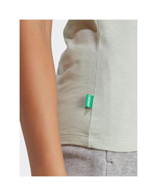 Adidas Gray T-Shirt ESSENTIALS+ MADE WITH HEMP