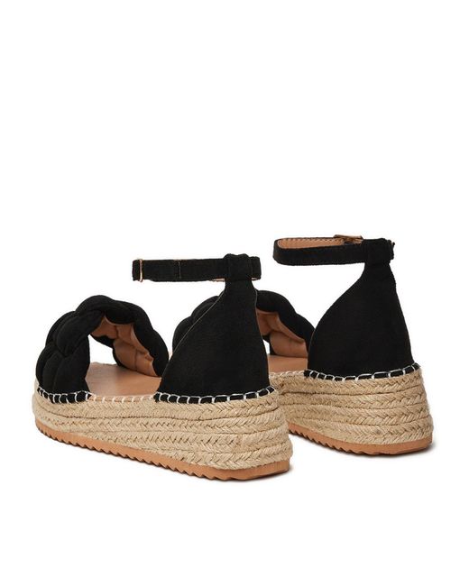 DeeZee Black Espadrilles Le601-59