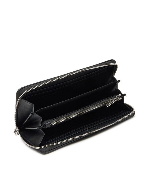 Calvin Klein Black Große Damen Geldbörse Ck Daily Large Zip Around_Tex K60K612960