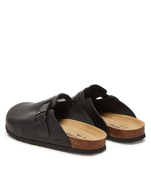 Josef Seibel Pantoletten Josef 04 14304 in Black für Herren