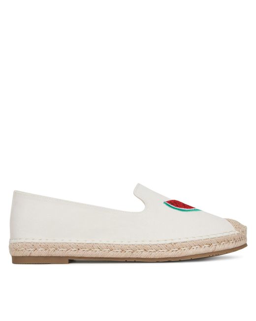 DeeZee White Espadrilles Mxcr-232