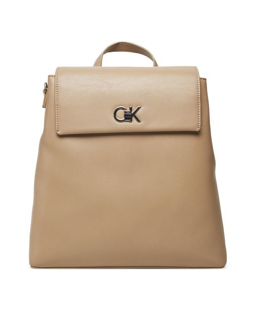 Calvin Klein Natural Rucksack Ck Flap Backpack With Conv Strap K60K613038