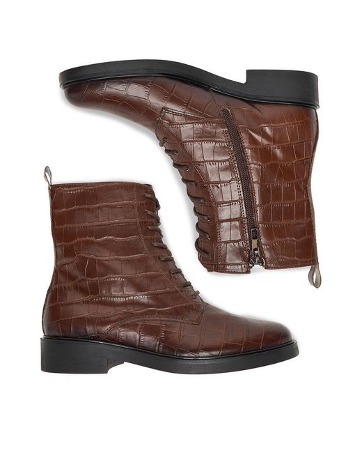 Gino Rossi Brown Schnürschuhe C-Adele-25217