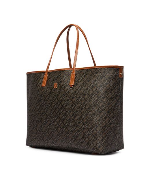 Tommy Hilfiger Black Handtasche Th Monoplay Maxi Tote Le Aw0Aw18850