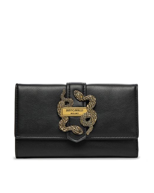 Just Cavalli Black Große Damen Geldbörse 79Ra5Pa5 Zsa89