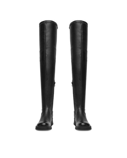 DeeZee Black Overknees Tya81-J218