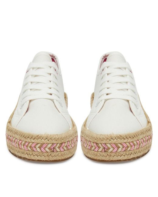 DeeZee White Espadrilles Zyks306