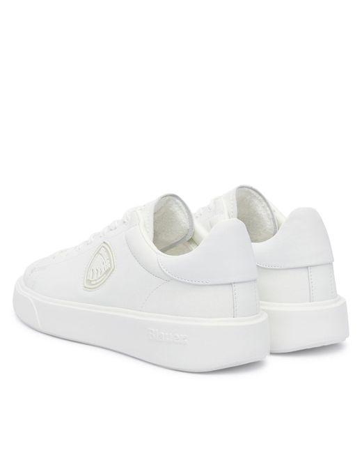 Blauer Sneakers F5Buck07/Lea in White für Herren