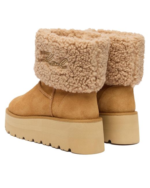 Karl Lagerfeld Brown Schneeschuhe Kl48653