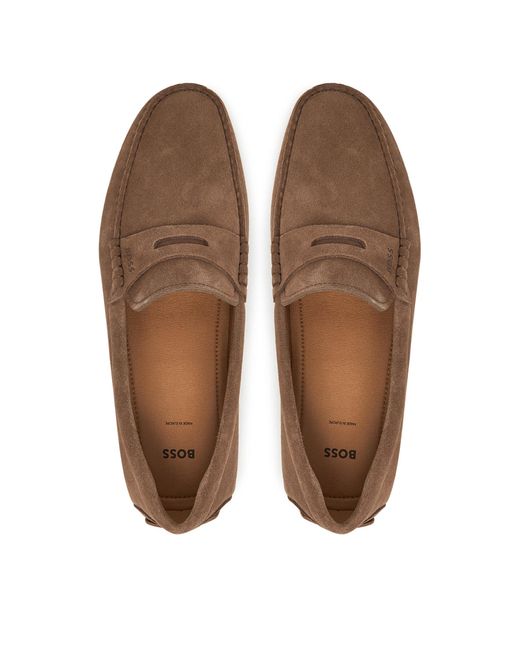 Boss Mokassins Noel_Mocc_Sdpeb 50541750 in Brown für Herren