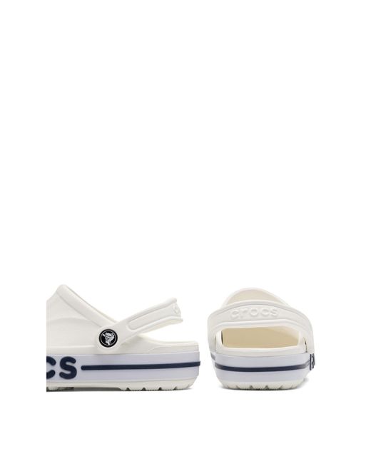 CROCSTM White Pantoletten Bayaband Clog 205089-126