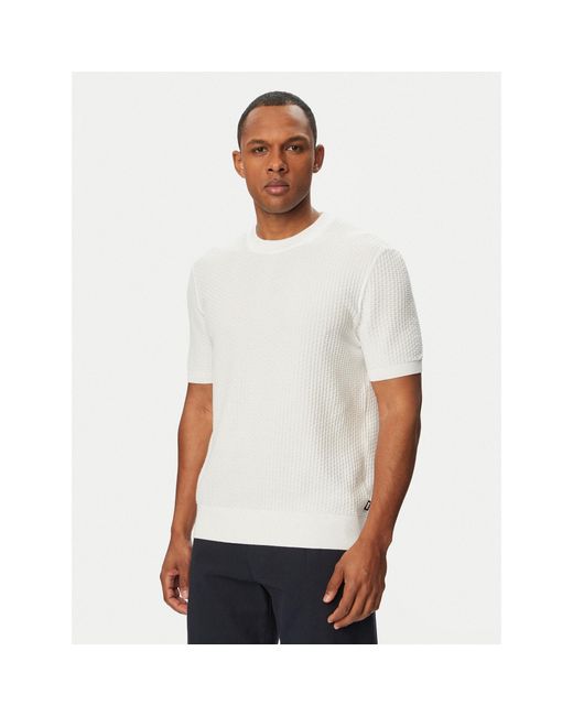 Boss Pullover H-Nilton 50560468 Regular Fit in White für Herren