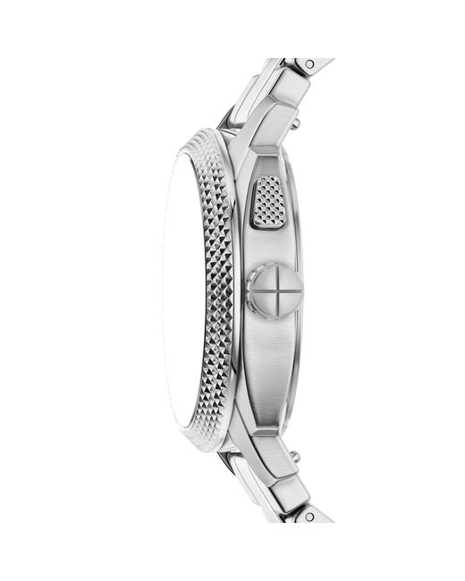 Fossil Quarzuhr Machine in Metallic für Herren