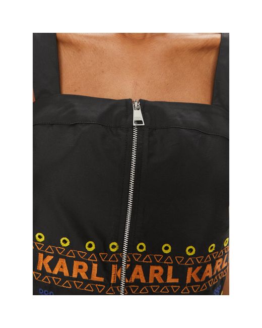Karl Lagerfeld Black Top 241W1611 Slim Fit