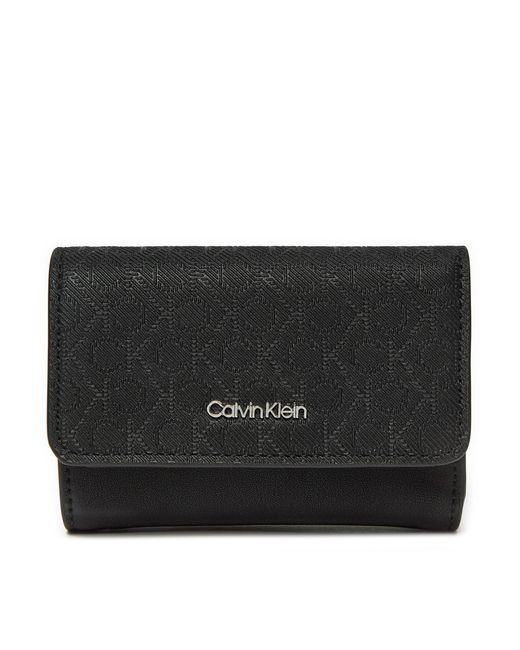 Calvin Klein Black Kleine Damen Geldbörse Ck Must Small Trifold_Mono K60K612829