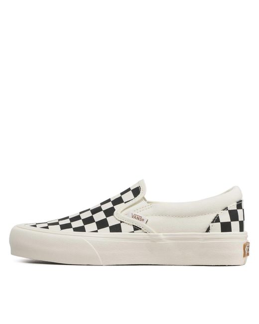 Vans White Sneakers aus stoff slip-on vr3 vn0007nc1kp1 checkerboard black/marshm