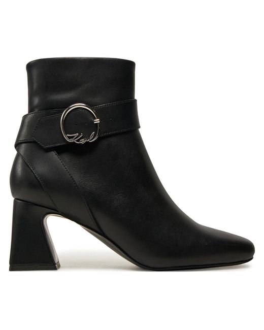 Karl Lagerfeld Black Stiefeletten Kl31444
