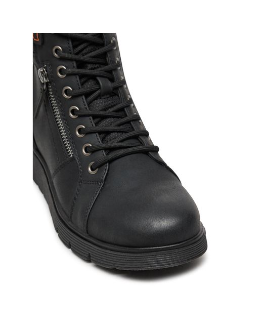 Refresh Black Schnürschuhe 172274
