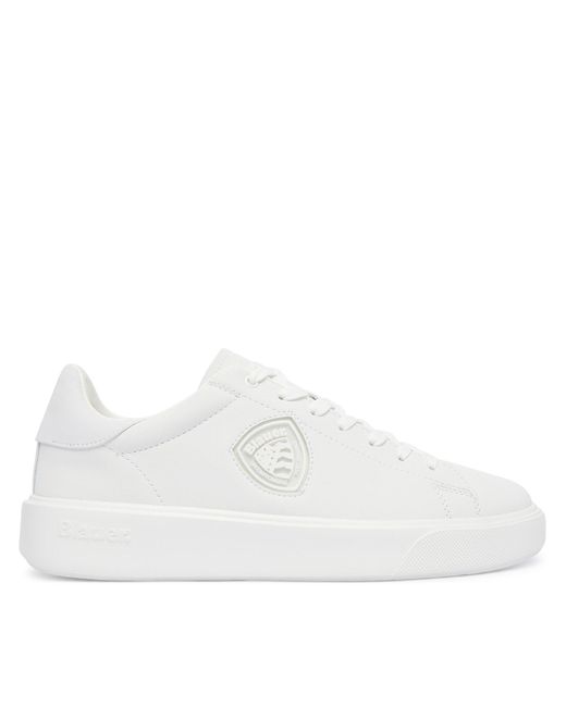 Blauer Sneakers F5Buck07/Lea in White für Herren