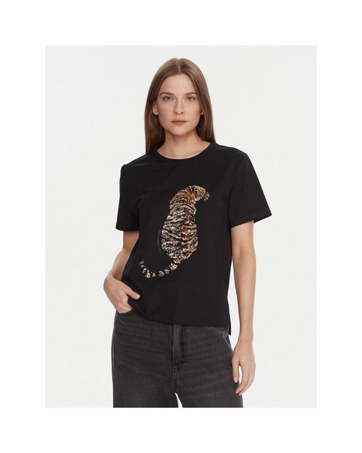 Lola Casademunt Black T-Shirt Lf2515027 Regular Fit