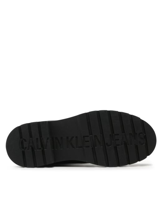Calvin Klein Black Stiefeletten Combat Mid Laceup Zip Wn Yw0Yw01035