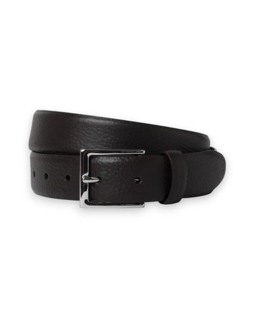 Ceinture En Cuir De Galet Marron Hackett pour homme en coloris Black