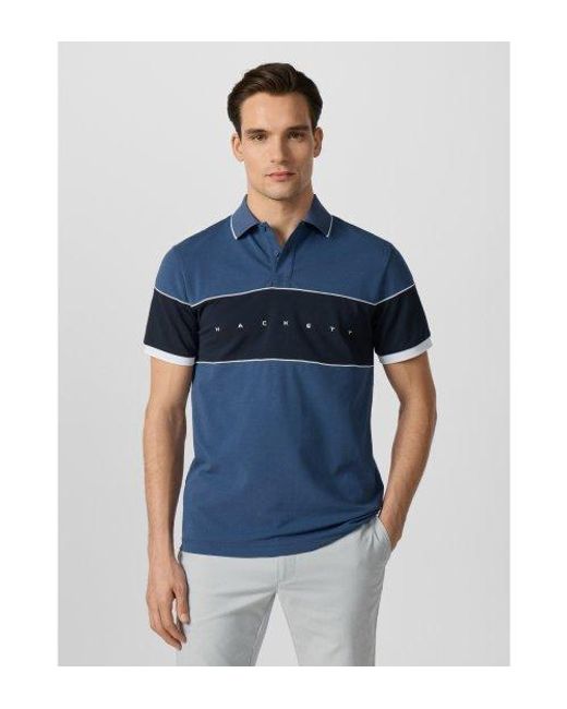 Polo Hs Multi Hackett pour homme en coloris Blue