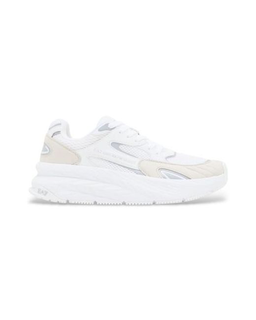 Chaussures Crusher Sonic Mix Blanches EA7 en coloris White