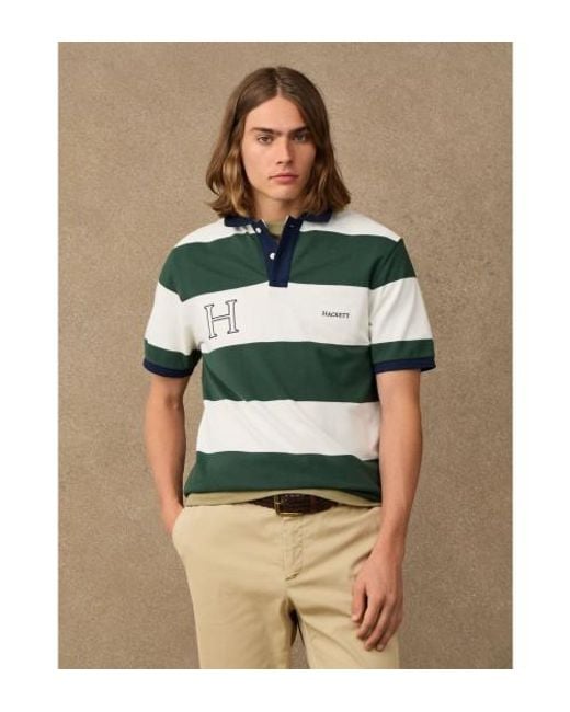 Polo H Combi Vert Hackett pour homme en coloris Green