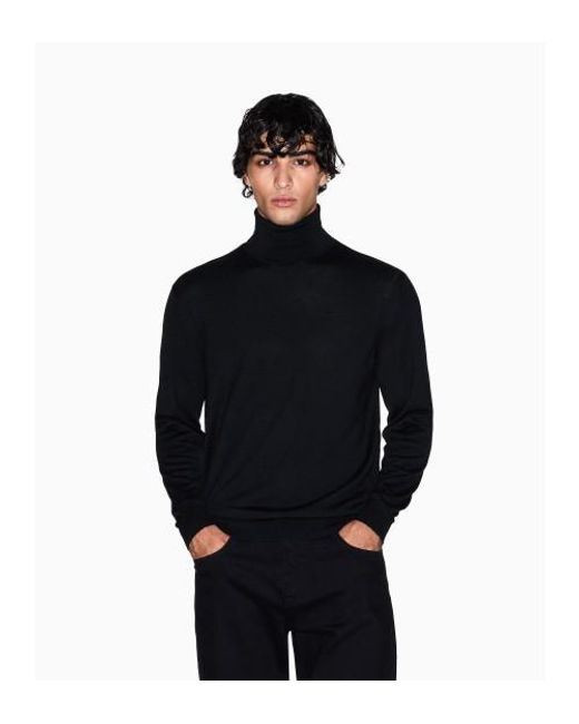 Pull Turtle ARMANI EXCHANGE pour homme en coloris Blue