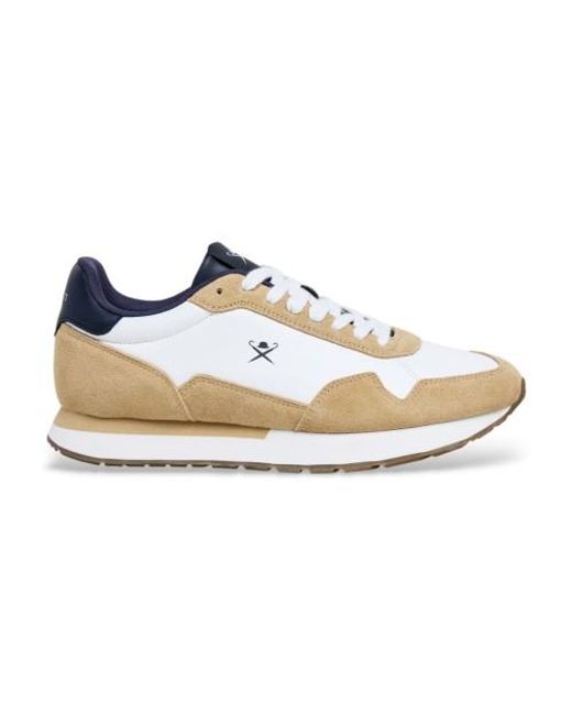 Vector Plain Baskets En Cuir Hackett pour homme en coloris White