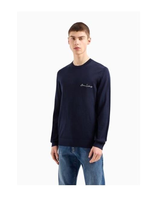 Pull Uni ARMANI EXCHANGE pour homme en coloris Blue