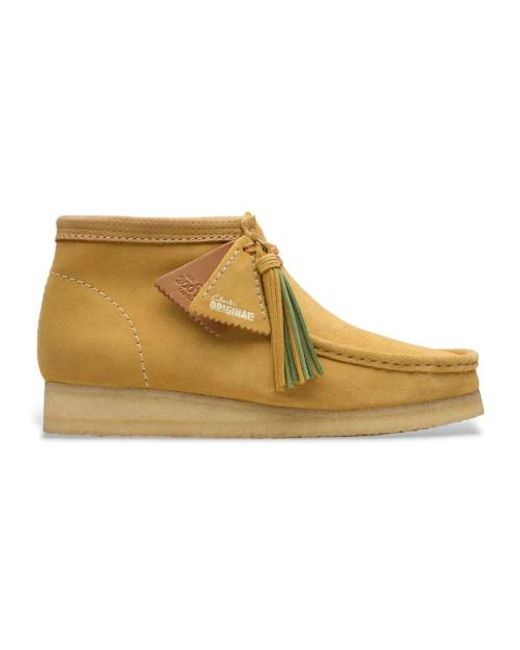 Bottes En Cuir Wallabee Marron Clarks pour homme en coloris Natural