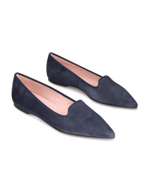 Chaussures En Cuir Bleu Marine Ella Pretty Ballerinas en coloris Blue