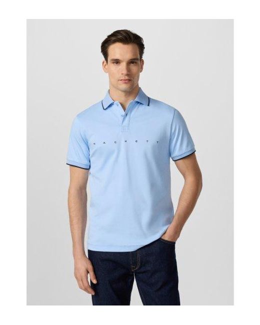 Polo Hs Essential Bleu Hackett pour homme en coloris Blue
