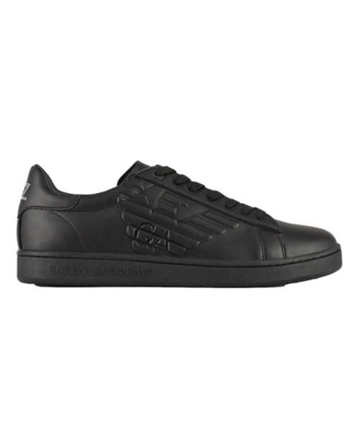 Classic Cc Leather Sneakers EA7 en coloris Black