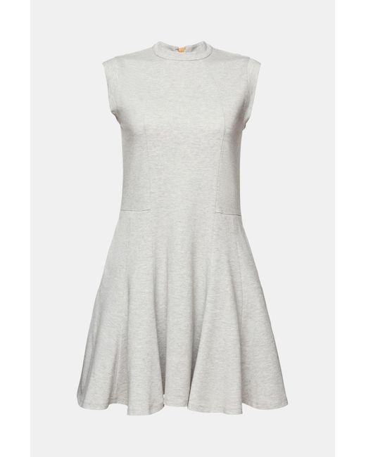 Esprit Mini-jurk Met A-lijn En Strikje Op De Rug in het Gray