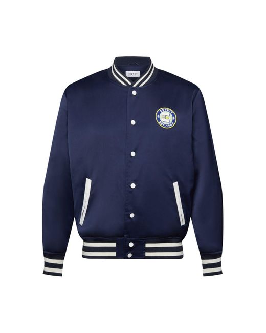 Esprit Collegejacke College-Jacke mit Logo in Blue für Herren
