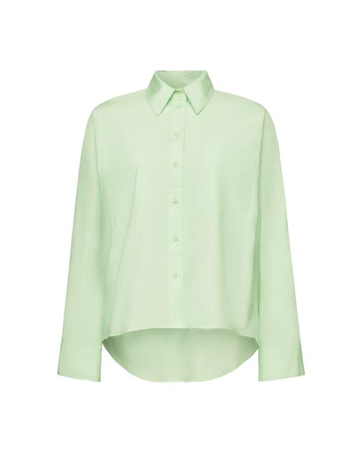Esprit Overhemd Van Katoen-popeline Met Knoopsluiting in het Green