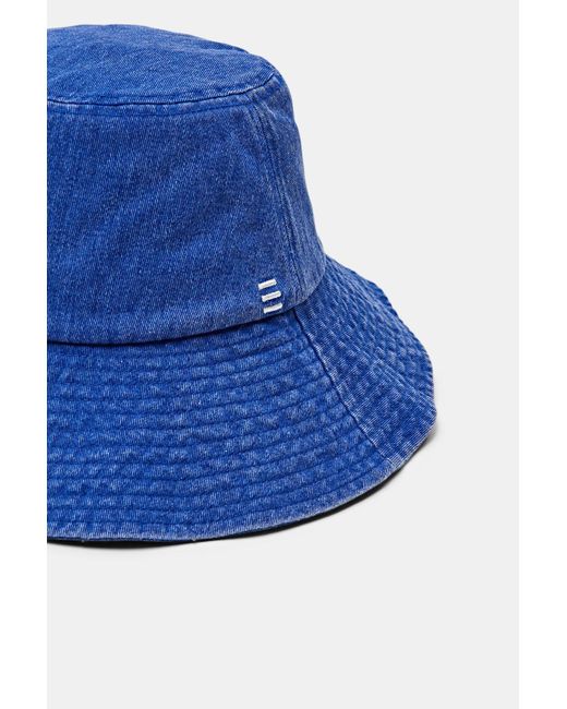 Esprit Twill Bucket Hat in het Blue