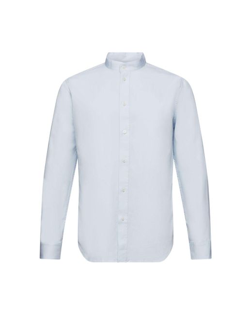 Esprit Overhemd Met Opstaande Kraag in het White voor heren