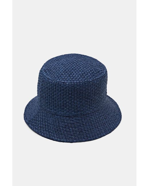 Esprit Bucket Hat im geflochtenen Design in Blue für Herren