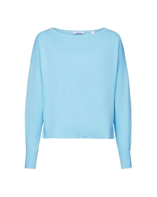 Esprit Sweater Van Katoen En Linnen in het Blue