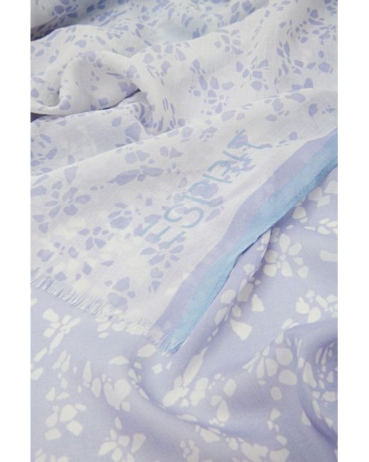 Esprit Lichte Sjaal Met Print in het Blue
