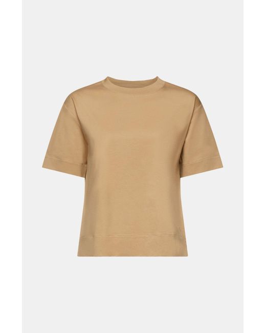 Esprit Natural T-Shirt aus Pima-Baumwolle mit Rundhalsausschnitt