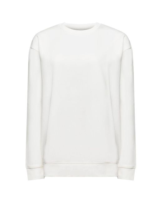 Esprit Sweatshirt Van Een Katoenmix in het White