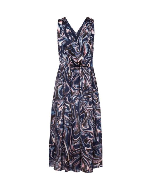 Esprit Midi-jurk Met Print All-over in het Blue